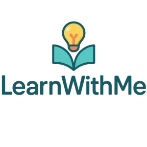 Open-Page Spark — LearnWithMe A friendly, modern 3D-illustration wordmark for LearnWithMe that reads approachable and professional. Custom rounded geometric sans‑serif (capitals L W M) with airy letterspacing and handcrafted ligatures; the middle strokes of the W and M carve an abstract open book in negative space while the i‑dot becomes a small coral (#ff6b6b) chat‑bubble/teardrop or warm‑yellow lightbulb with coral accent to imply ideas and conversation. Primary palette of teal #0fb3a1 and deep navy #0b2a45 with coral accents and a warm yellow highlight; flat, vector‑friendly forms with subtle micro‑depth (inner shadow/soft bevel) for tactile clarity. Delivered as centered horizontal wordmark, stacked square mark, and symbol‑only favicon-ready mark, plus monochrome dark and white-on-transparent versions — inviting, optimistic, clever, and trustworthy, optimized for high legibility at small sizes and printing/app icon use.