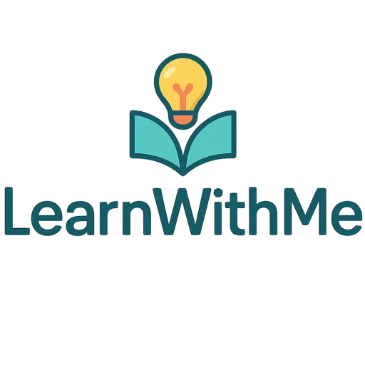 A friendly, modern 3D-illustration wordmark for LearnWithMe that reads approachable and professional. Custom rounded geometric sans‑serif (capitals L W M) with airy letterspacing and handcrafted ligatures; the middle strokes of the W and M carve an abstract open book in negative space while the i‑dot becomes a small coral (#ff6b6b) chat‑bubble/teardrop or warm‑yellow lightbulb with coral accent to imply ideas and conversation. Primary palette of teal #0fb3a1 and deep navy #0b2a45 with coral accents and a warm yellow highlight; flat, vector‑friendly forms with subtle micro‑depth (inner shadow/soft bevel) for tactile clarity. Delivered as centered horizontal wordmark, stacked square mark, and symbol‑only favicon-ready mark, plus monochrome dark and white-on-transparent versions — inviting, optimistic, clever, and trustworthy, optimized for high legibility at small sizes and printing/app icon use.